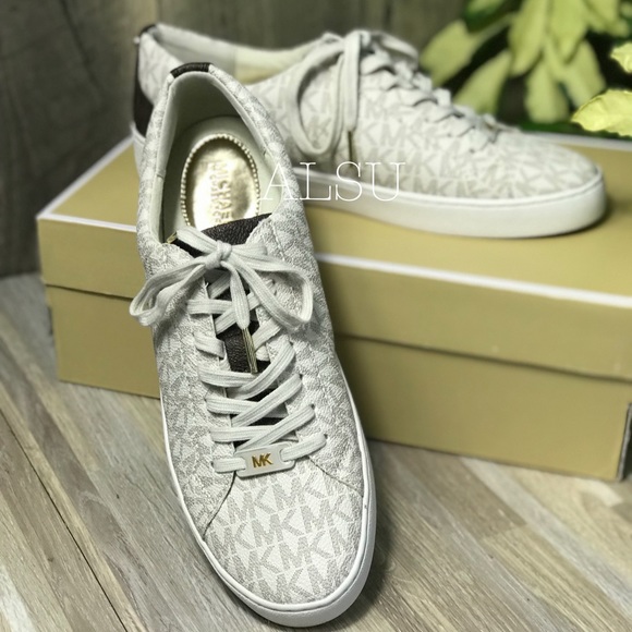 Michael Kors Catelyn Lace Up MK Signature Vanilla - Picture 6 of 8